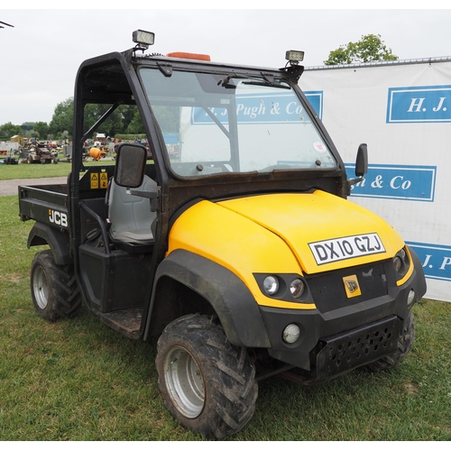 1902 - JCB UTV-4 Groundhog. Runs and drives. Showing 2193 hours. Reg. DX10 GZJ. V5 and keys in office.