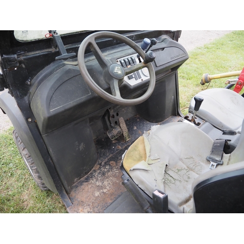 1902 - JCB UTV-4 Groundhog. Runs and drives. Showing 2193 hours. Reg. DX10 GZJ. V5 and keys in office.