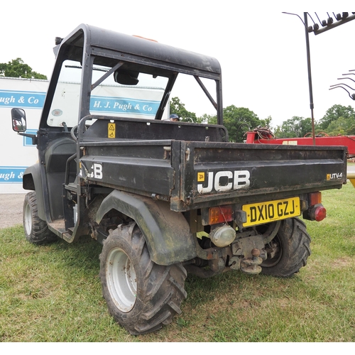 1902 - JCB UTV-4 Groundhog. Runs and drives. Showing 2193 hours. Reg. DX10 GZJ. V5 and keys in office.