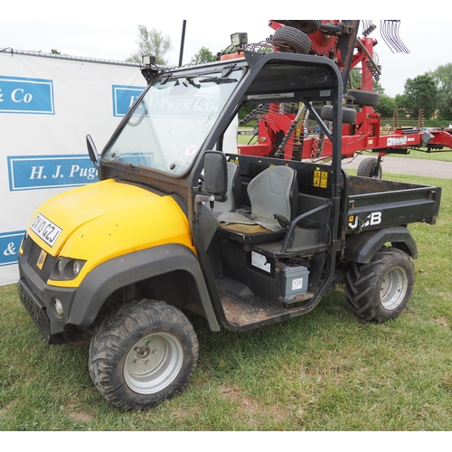 1902 - JCB UTV-4 Groundhog. Runs and drives. Showing 2193 hours. Reg. DX10 GZJ. V5 and keys in office.