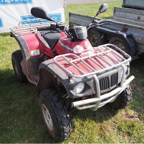 1908 - Homelite New Force 250 quad bike fitted with reverse. Showing 760 miles. Reg. VX57 0GW. SORN. V5 and... 