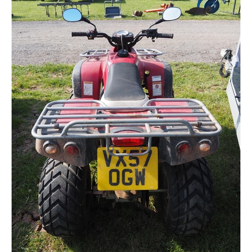 1908 - Homelite New Force 250 quad bike fitted with reverse. Showing 760 miles. Reg. VX57 0GW. SORN. V5 and... 