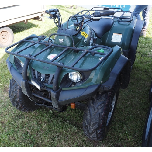 1910 - Yamaha Grizzly 350 4WD quad bike fitted with reverse. New front tyres