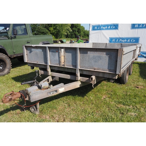 1911 - Indespension twin axle trailer 12 x 6ft