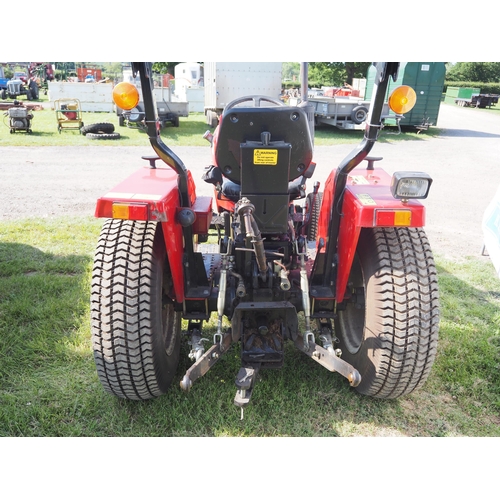 1923 - Siromer 2045 compact tractor 4WD. Front weights, grass tyres, roll over frame. Showing 52 hours.