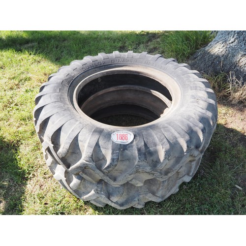 1886 - Dunlop dumper tyres 12.00-24 - 2