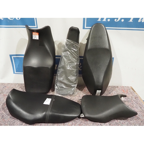 72 - Motorcycle seats to include Honda, Suzuki and Sports bike