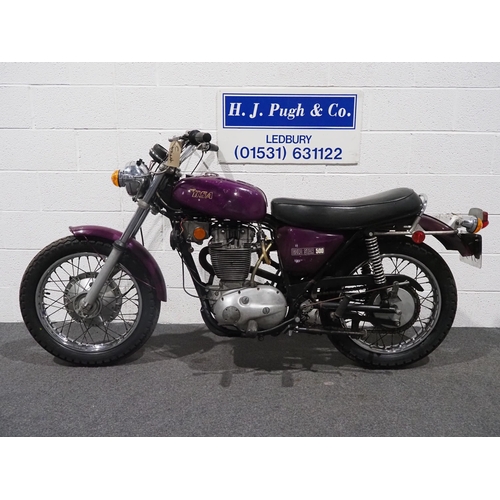 826 - BSA B50 500SS Gold Star motorcycle, 1971, 499cc
Frame no. B50SSJG00909
Engine no. B50SSJG00909
Runs ... 