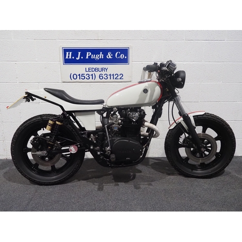 874 - Yamaha XS650 flat track motorcycle. 1978. 654cc.
Frame no. 2F0151697
Engine no. 2F0151697
Runs and r... 