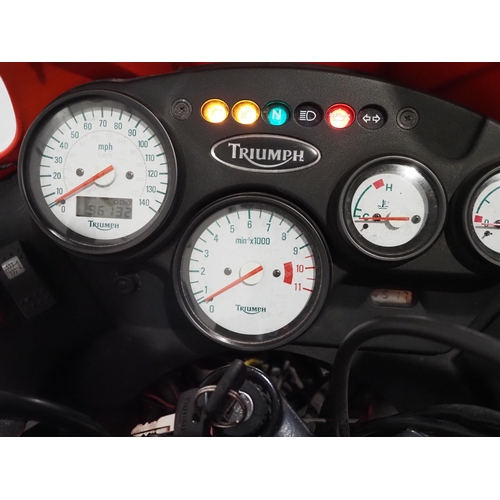 886 - Triumph Tiger 955i motorcycle, 2003, 955cc
Frame no. 4189171
Engine no. 189999
Runs and rides, M.O.T... 