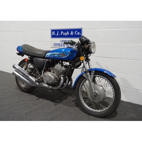 836 - Kawasaki S1F motorcycle, 250cc
Frame no. S1F21800
Engine no. S1E23361
From a deceased estate, engine... 