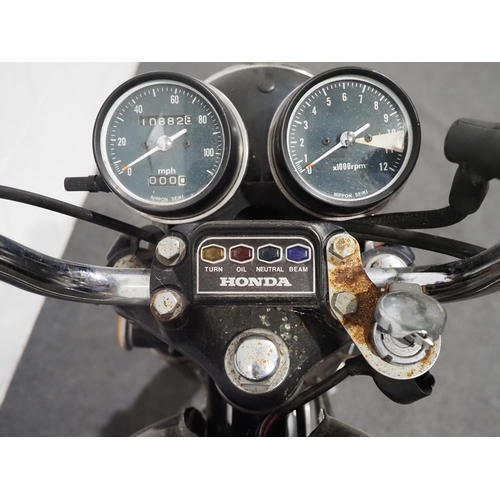 839 - Honda CB350 Four motorcycle, 349cc
Frame no. CB350F 1046089
Engine no. CB350FE 1048156
From a deceas... 