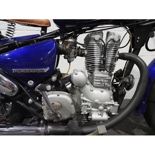 922 - Royal Enfield Thunderbird motorcycle, 2005, 350cc
Frame no. 4LJ-09712-C
Engine no. 4LJ-09712-C
Engin... 