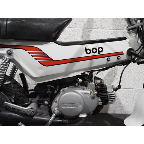 975 - Yamaha BOP moped, 1976, 49cc
Frame no. 1V6-200162
Engine no. 1V6-200162
Has been dry stored for 2-3 ... 