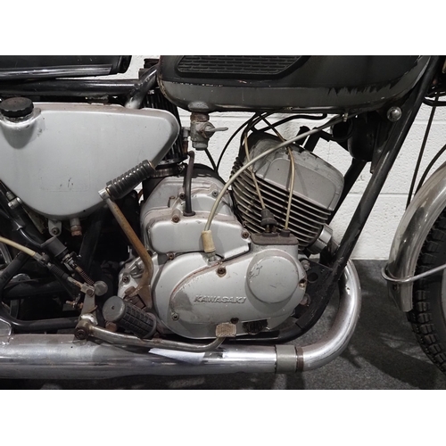 983 - Kawasaki 250 Samurai motorcycle, 1965, 249cc
Frame no. A1-03351
Engine no. A1E03346
Engine turns ove... 