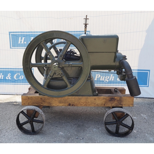 186 - Fairbanks & Morse stationary engine on trolley, working order