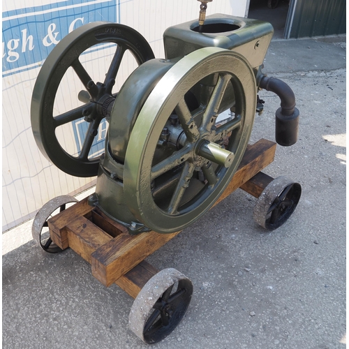 186 - Fairbanks & Morse stationary engine on trolley, working order