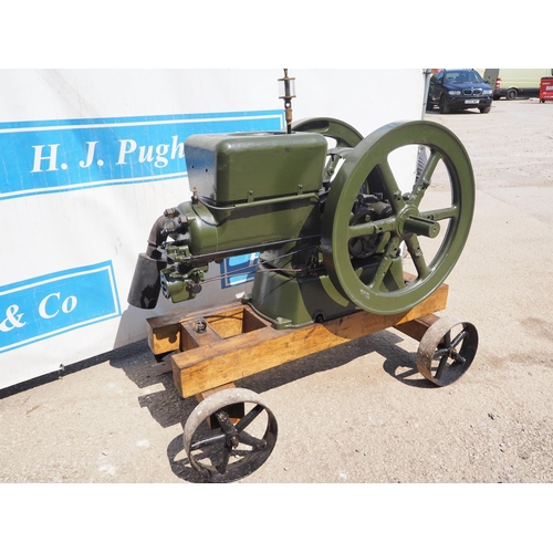 186 - Fairbanks & Morse stationary engine on trolley, working order