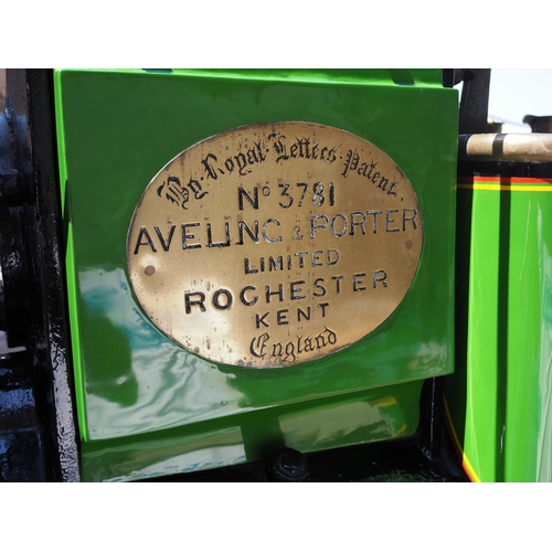 178 - 1896 Aveling & Porter R6 No. 3781 road roller AX 5645. The engine has a new boiler, firebox, smokebo... 