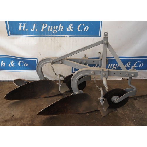 161 - Ferguson 2 furrow plough. Badged. Type: B210HAE. S/No. 000868