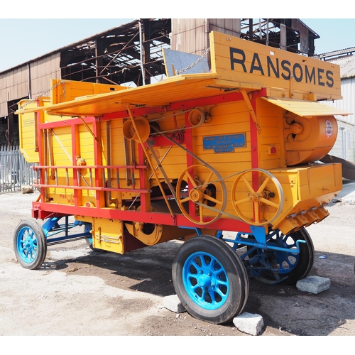 175 - Ransomes, Simms & Jeffries threshing machine. No. 52219 SA27. Recently been working in a museum. Ful... 