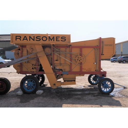 175 - Ransomes, Simms & Jeffries threshing machine. No. 52219 SA27. Recently been working in a museum. Ful... 