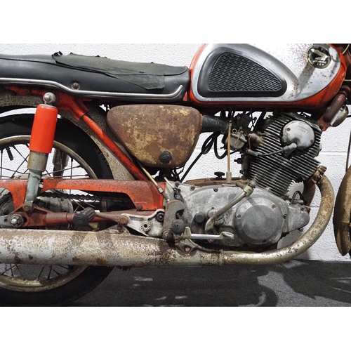 1001 - Honda CB72 motorcycle, 1965
Frame no. CB72-102742
Engine no. CB72E-102613
Turns over with good compr... 