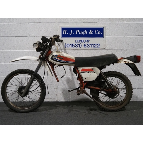 1006 - Honda XL185S motorcycle project, 1980, 180cc
Frame no. L185S5014505
Engine no. L185SE5014459
Comes w... 