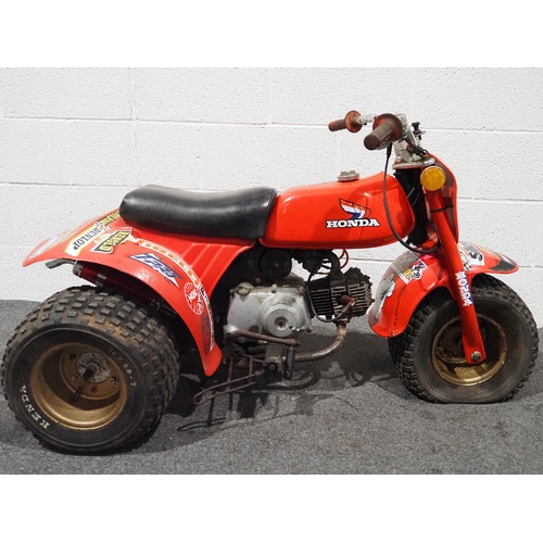 1013 - Honda ATC 70 trike.
Engine turns over, requires recommissioning.