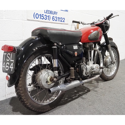 896 - Matchless GLS motorcycle, 1958, 350cc
Frame no. A60279
Engine no. 58G3LS35635
Engine turns over, has... 