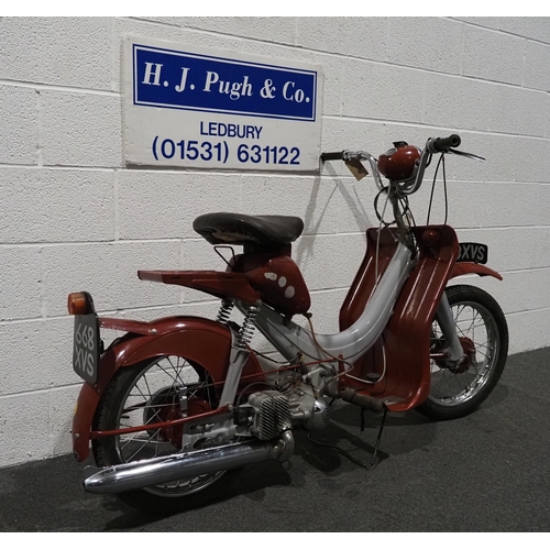 992 - BSA Dandy motorcycle. 1958. 70cc. 
Frame no. DS15158
Engine no. DSE14633
Gears struggle to select wh... 