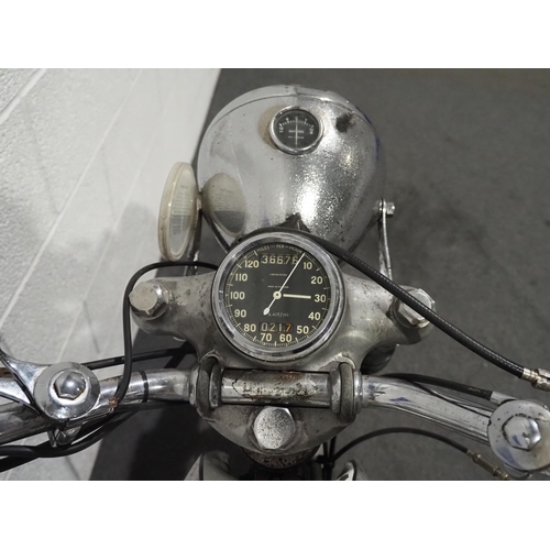 996 - Ariel 500 Motorcycle. 500cc. Runs and rides needs recommissioning.
Frame no. DU6465
Reg. LVS 987. V5