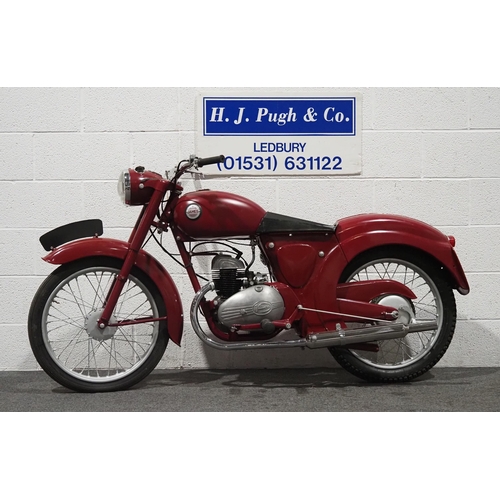 899A - James Cadet motorcycle. 1958. 150cc.
Frame No. BL155356
Engine No. 32623
Engine turns over, has had ... 