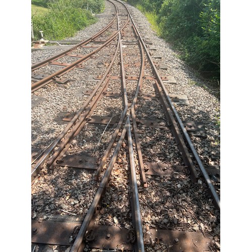 195 - Double lead right hand Railway track point
