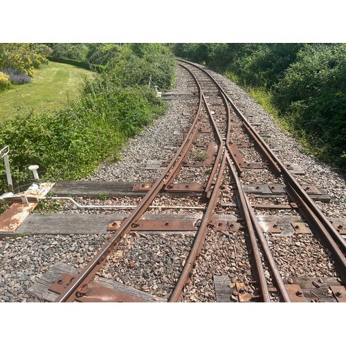 195 - Double lead right hand Railway track point