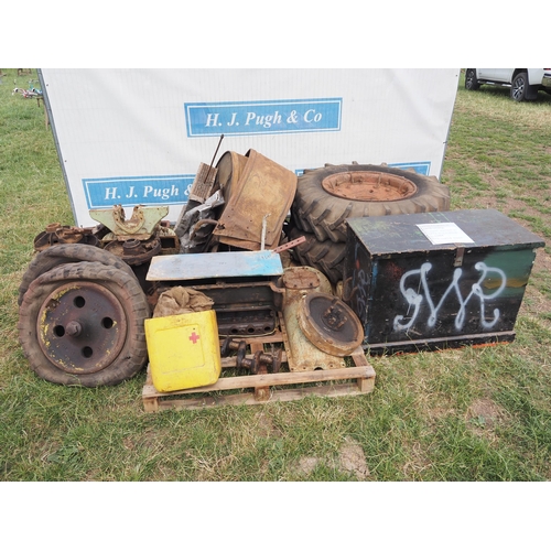 112 - Fordson N land utility tractor, project, 1938. Been dry stored