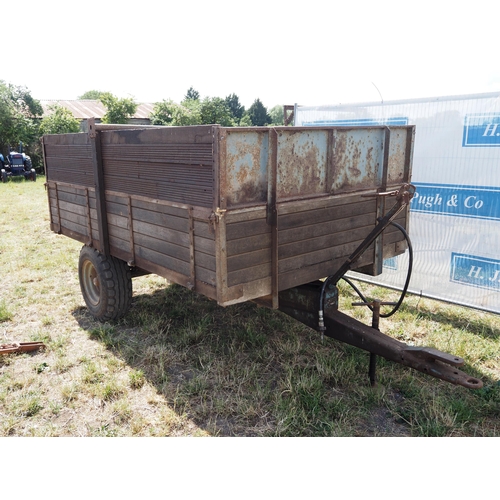 165 - Salop single axle tipping trailer with sides