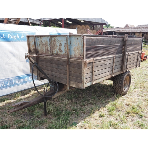 165 - Salop single axle tipping trailer with sides