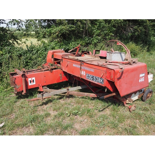 183 - International Harvester 440 conventional baler, parts