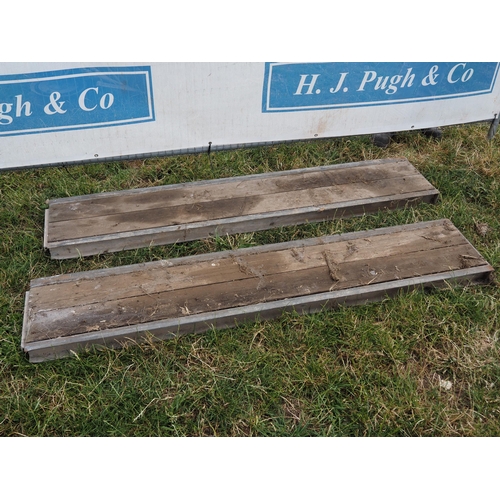 67 - Ifor Williams trailer ramps 6ft -2