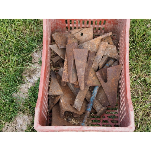 83 - Box of plough points