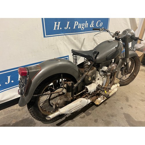 1034 - Sunbeam S8 motorcycle. 1956. 487cc.
Frame No. S8-8324
Engine No. S8-8324
Property of deceased estate... 