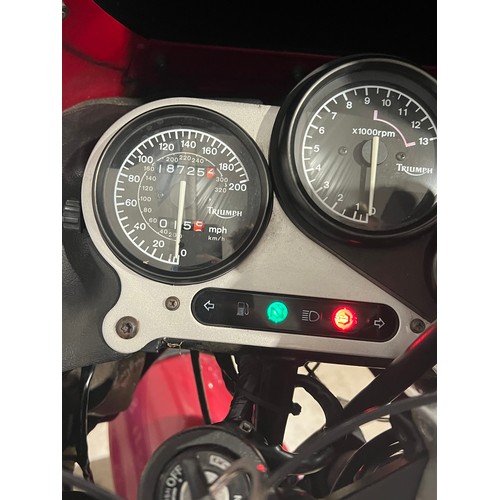 899 - Triumph Sprint motorcycle. 1995. 900cc
Runs and rides, MOT until 02/05/24, showing 18k miles, recent... 