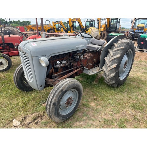 172 - Massey Ferguson 35 tractor. Grey and Gold. Non runner. Serial no. SDM561465