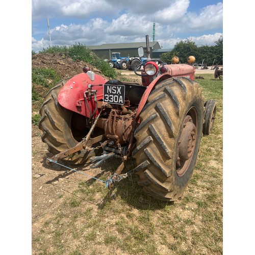 409 - Massey Ferguson 65 MKII Tractor. 1965. Runs and drives. Fully serviced to include new oils etc. S/n ... 