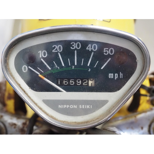 1043 - Honda Chaly moped with CWR engine. 125cc.
Engine turns over with compression.
Reg. KAN 524P.