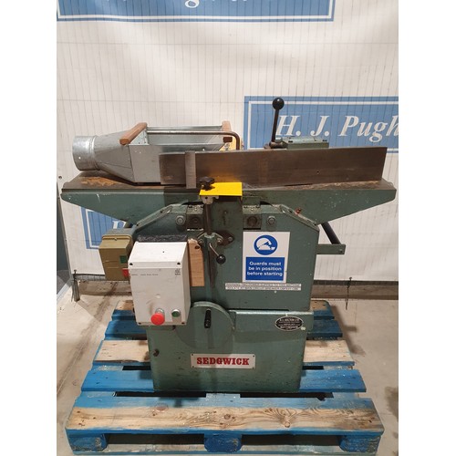 340 - 3 Phase Sedgwick planer/thicknesser