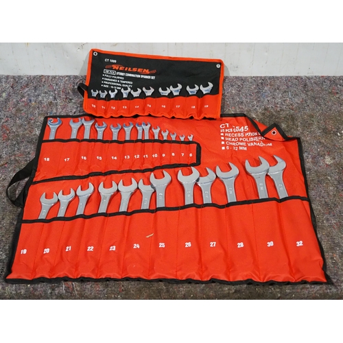 672 - 2 Sets of spanners, 25 piece and 10 piece