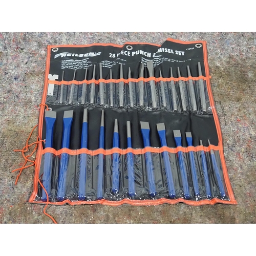 673 - 28 Piece punch and chisel set