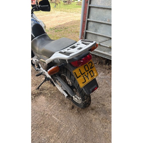 221C - Honda Transalp Motorcycle. 2002. 647cc
Not in runninig order but was running last year. 
Reg LL02 JY... 